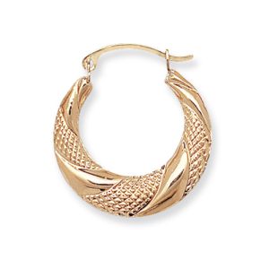 9CT 21MM PLN/TWST CREOLES