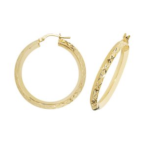 9CT PR 31MM D/C HOOPS