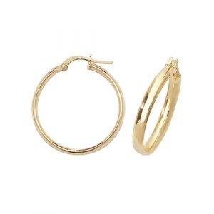 9CT 22MM COURT BAND HOOPS