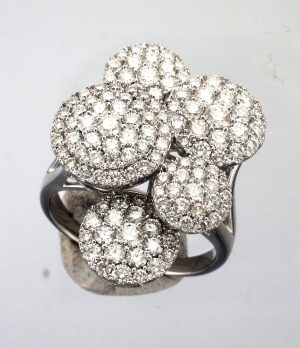18CTW DIA PAVE 5X CL RING