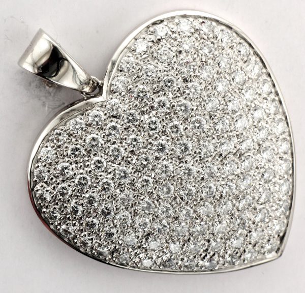 18ctw Dia Pave Heart