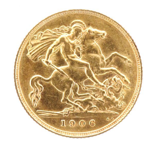 1906 LOOSE 1/2 SOV COIN