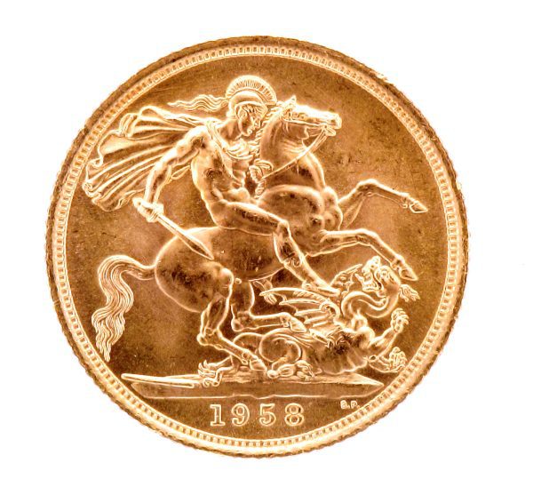 1958 QEII FULL SOV COIN