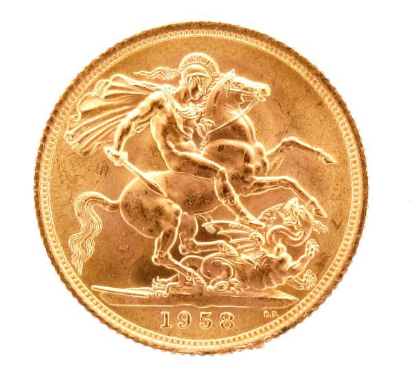 1958 QEII FULL SOV COIN