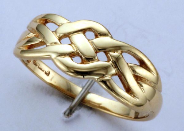 9CT OPEN CELTIC KNOT RING