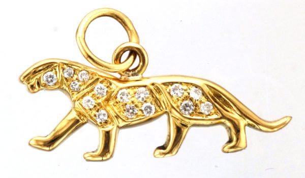 18CT 15ST DIA PANTHER PDT