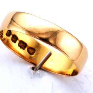 ANTIQUE-22CT 4MM WED BAND
