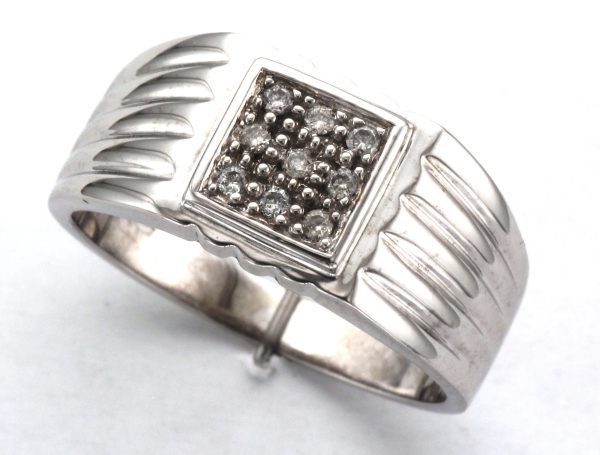 9CTW 9ST DIA SQ RIB RING