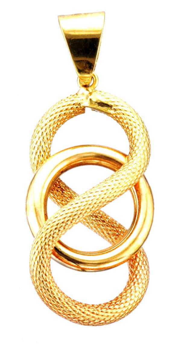 18CT HOLL PLN-HOB FIG8 PD