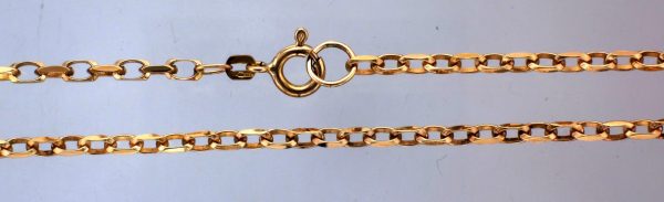 9ct Gold 20" Filed Oval Belcher Chain