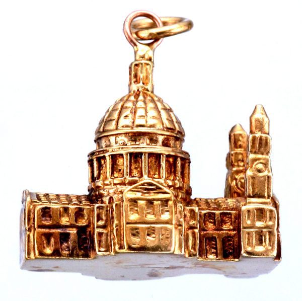 Vintage - 9ct Gold St Pauls Cathedral Charm