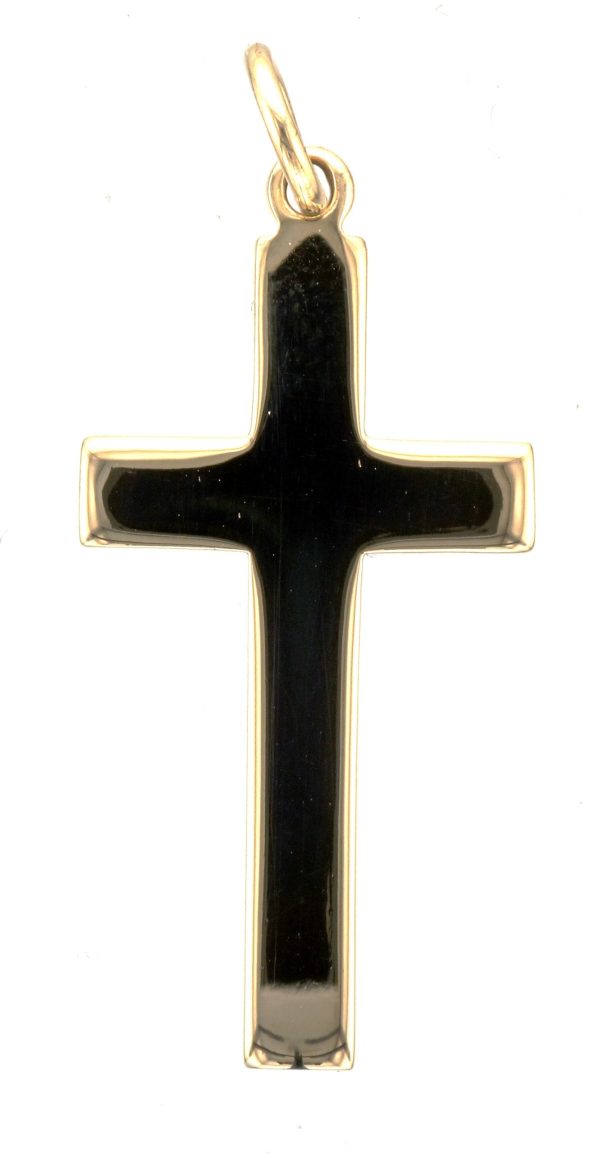 9CT SQ FLAT CROSS PENDANT