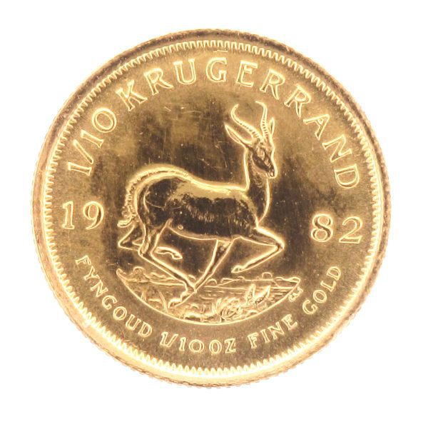 LOOSE 1982 1/10 KRUG COIN