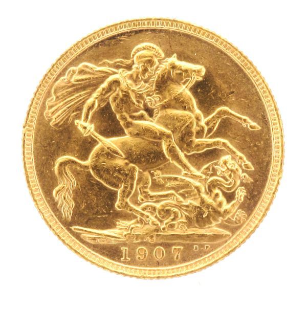 1907 EDW VII SOV COIN