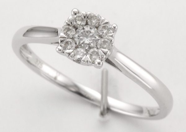 9CTW DIA ILL RND CL RING