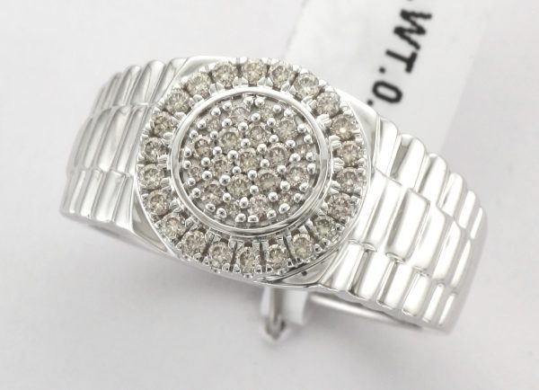 9CTW DIA ROLEX STYLE RING