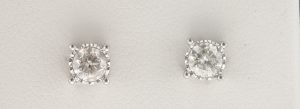 9CTW S/S DIA STUDS 0.66CT