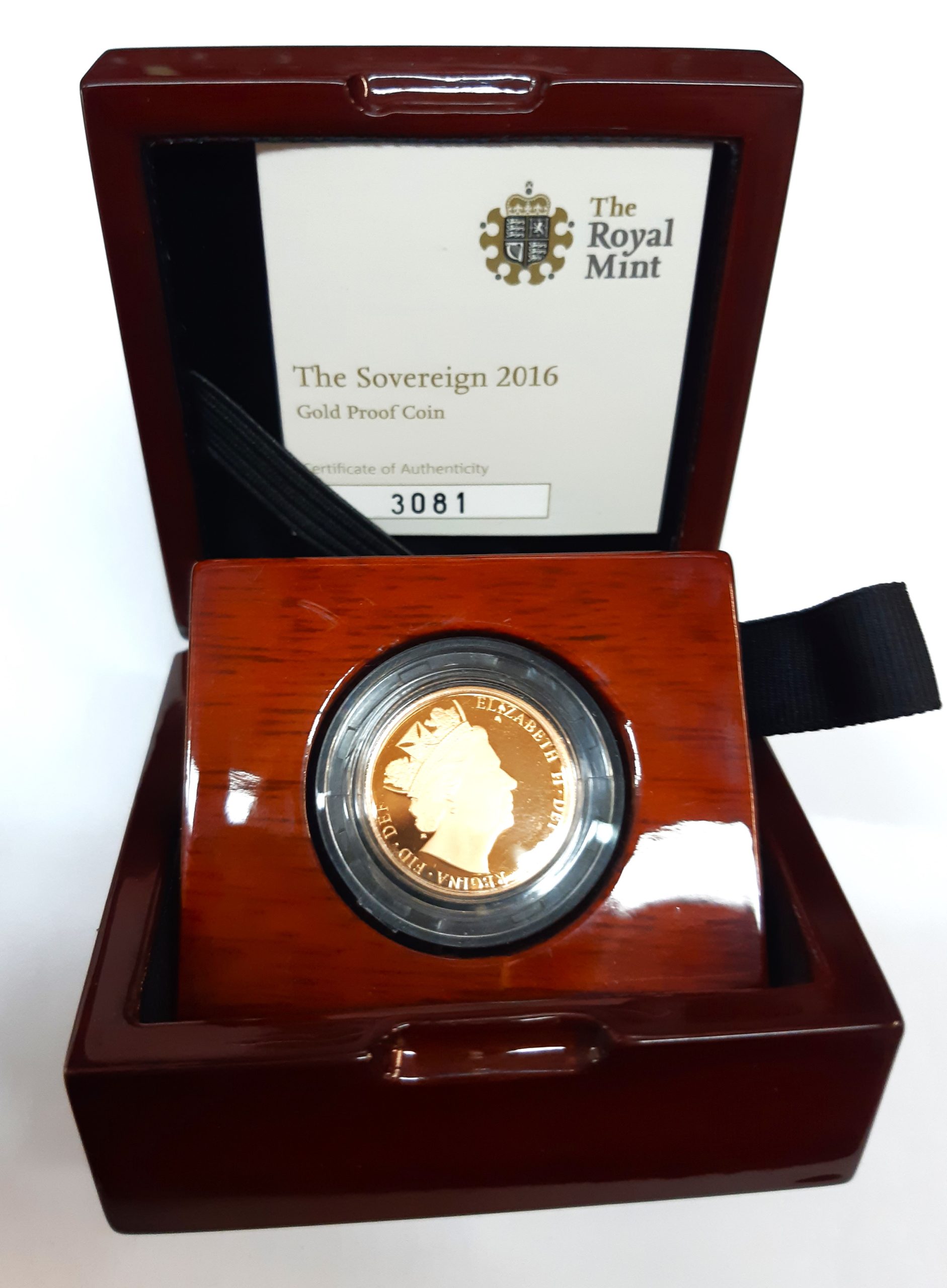 2016 Queen Elizabeth II Full Sovereign Coin - Cased & Boxed