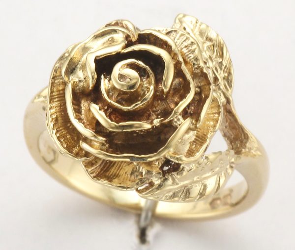 9CT ROSE DESIGN RING