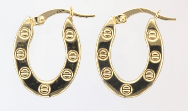 9CT SCREW PATT OVAL HOOPS