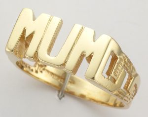 9CT MUM RING