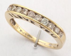 9CT DIA CHAN 1/2 E/T RING