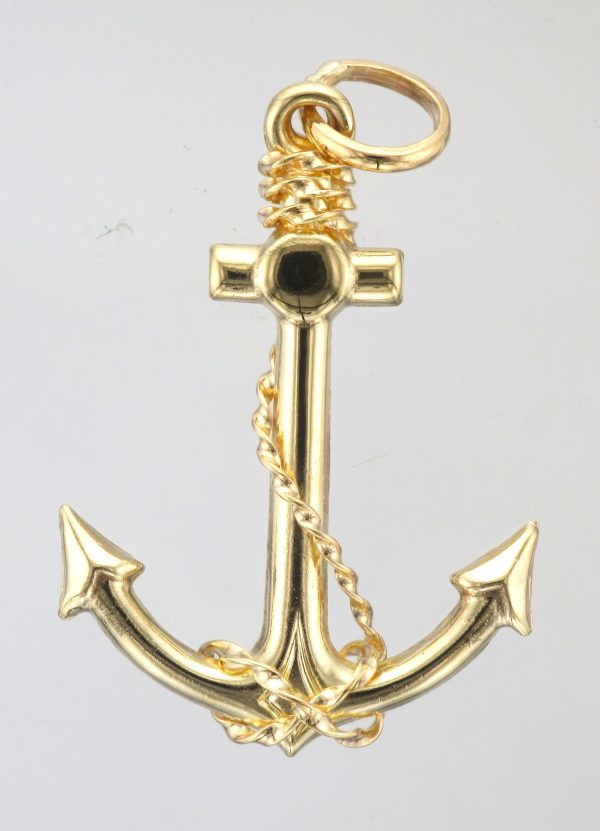 9CT HOLLOW ANCHOR PENDT