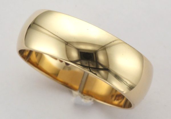 9CT 7.3MM PLN D WEDD BAND