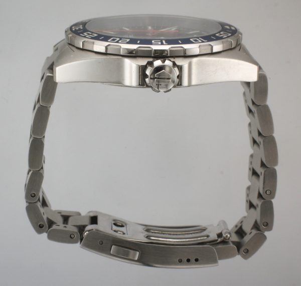 Mens Steel Tag Heuer Formula 1 Quartz Blue Dial Watch - Image 4