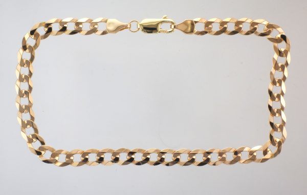 9CT 8.5" CURB BRACELET