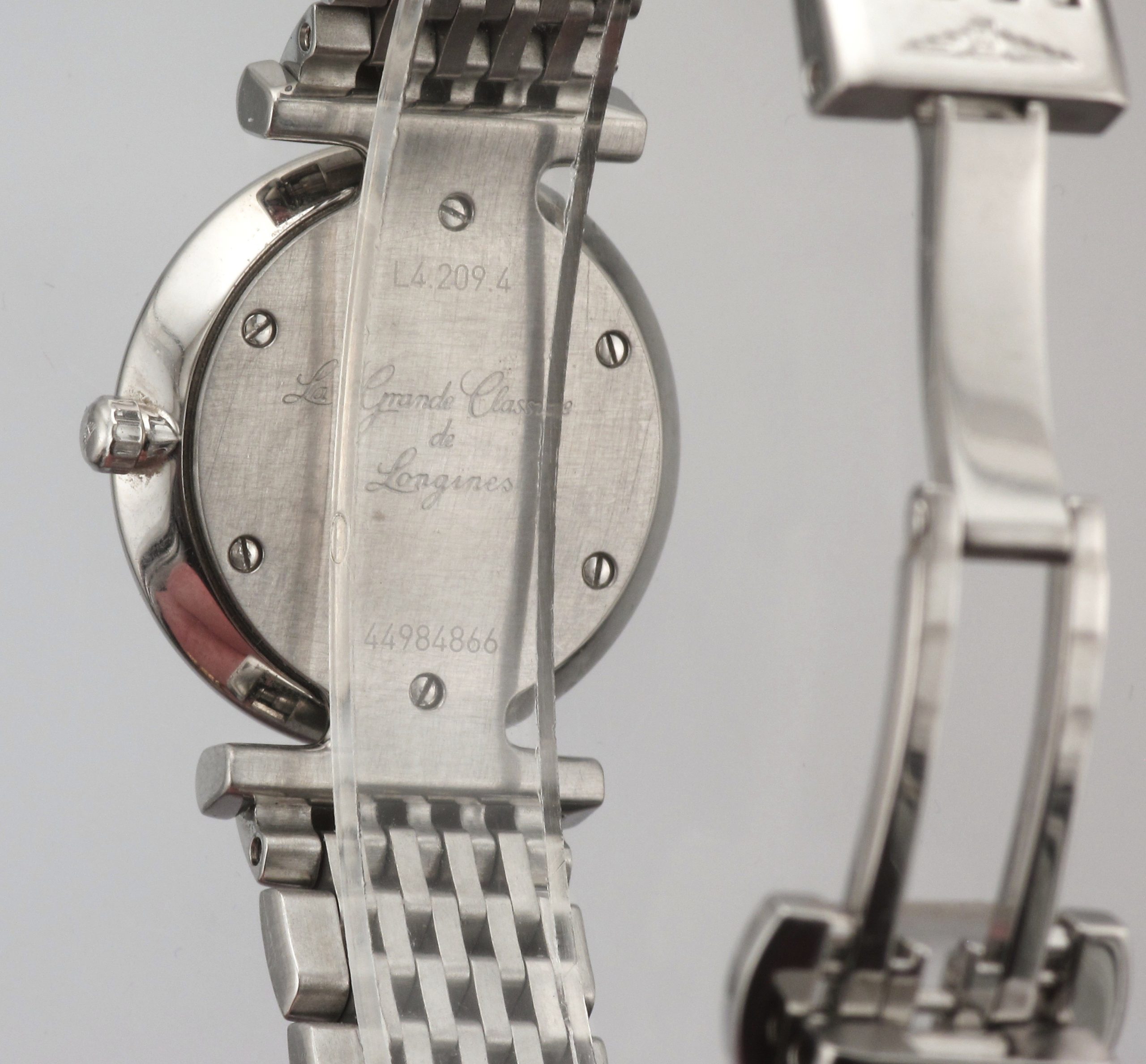 Steel Longines Classic Quartz Diamond Mother Of Pearl Dial Watch - Image 4