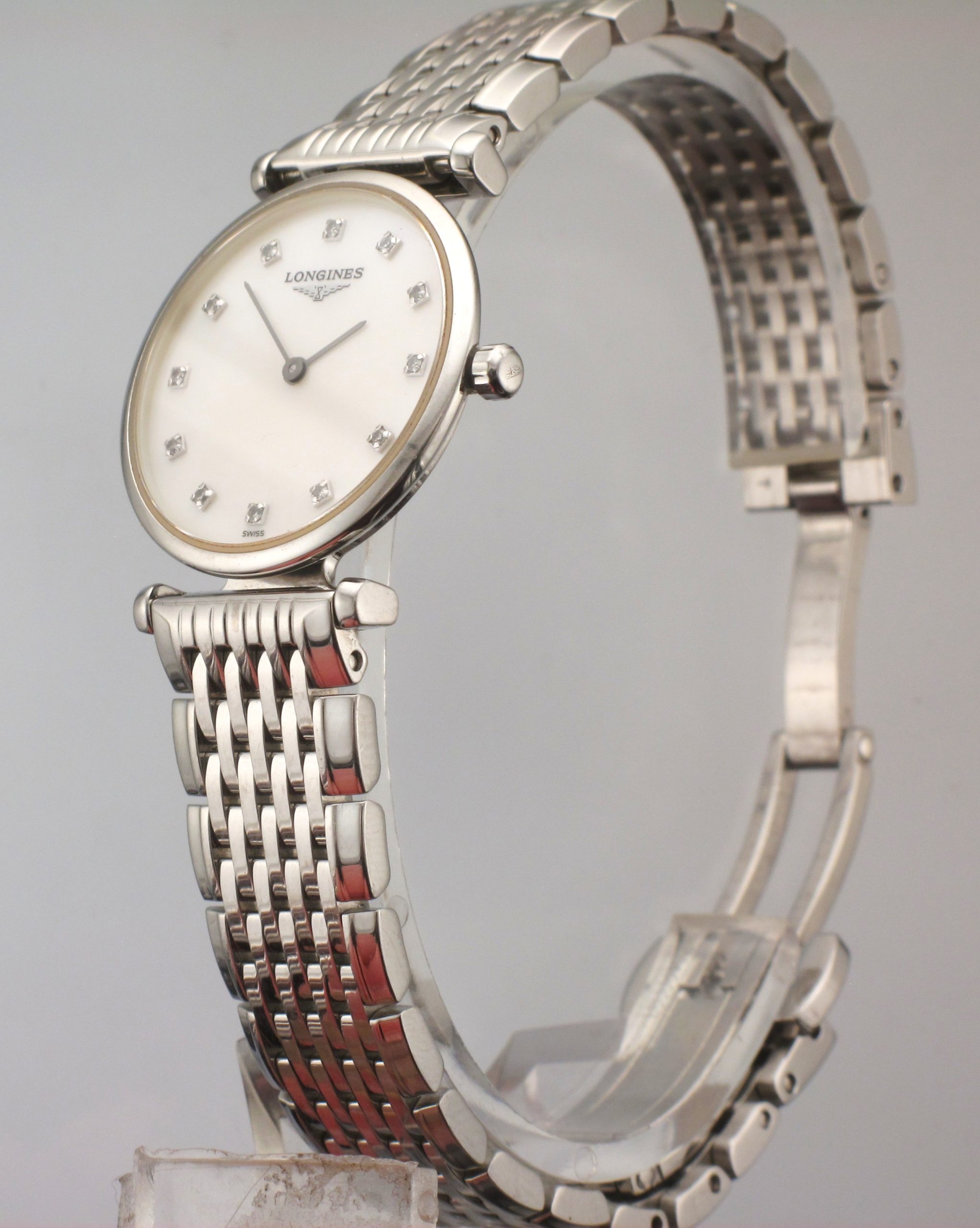 Steel Longines Classic Quartz Diamond Mother Of Pearl Dial Watch - Image 5