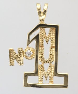 9CT S/S C/Z NO 1 MUM PEND
