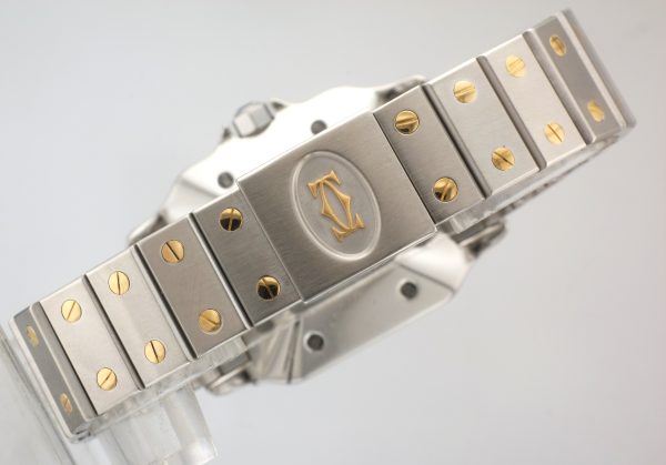 Steel & Gold Cartier Santos Automatic Watch - Image 6