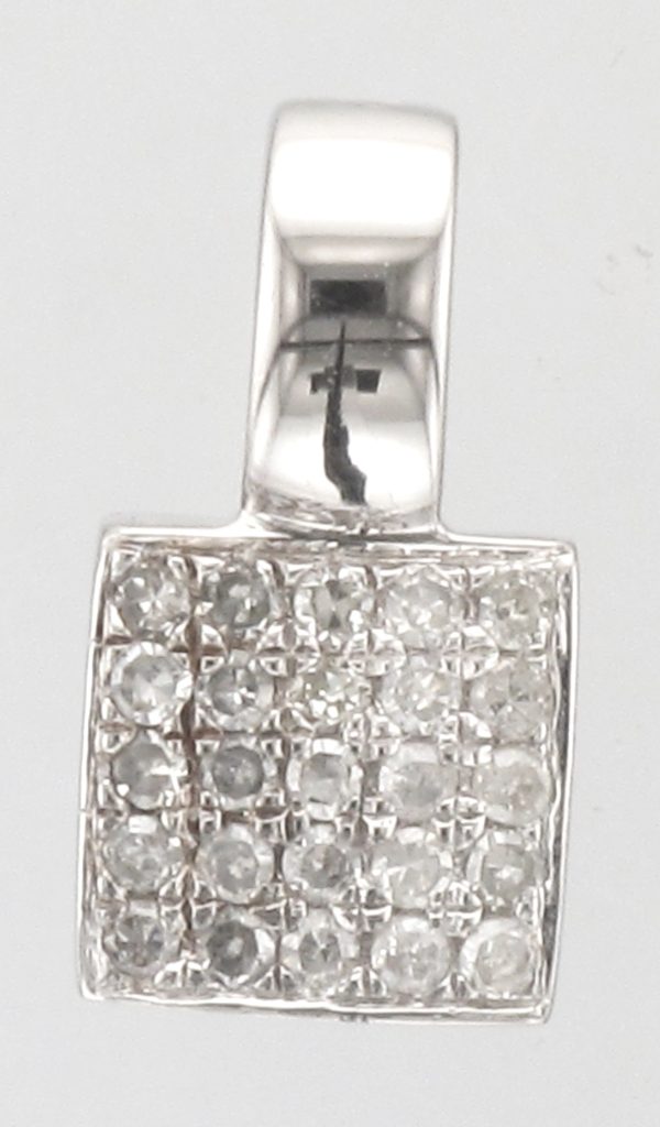 9CTW 25ST DIA SQ CL PENDT