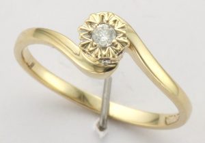 9CT S/S DIA ILL X/O RING
