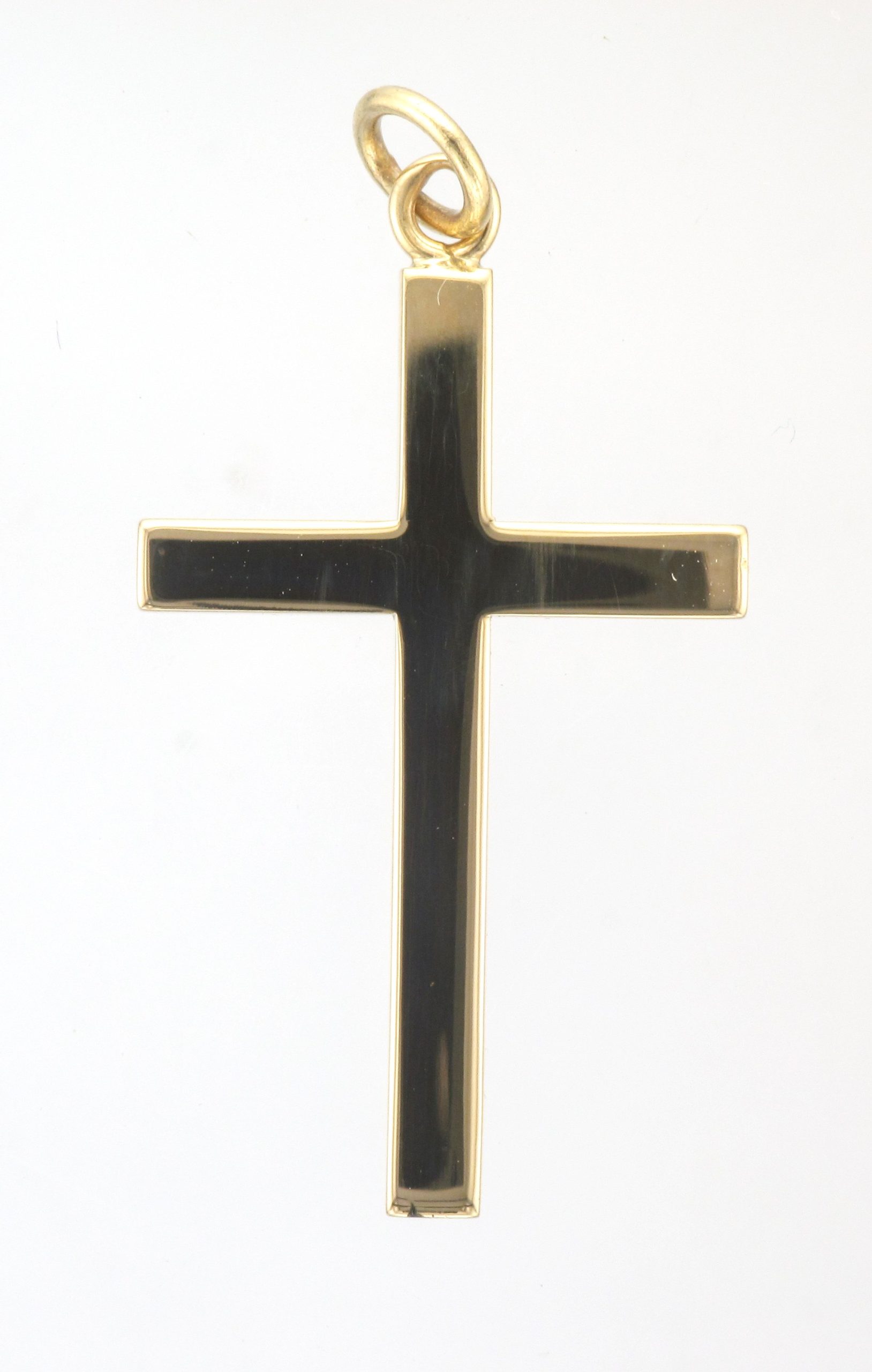 9ct Gold Plain Cross Pendant