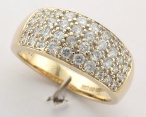 9CT C/Z PAVE GRAD BAND RG