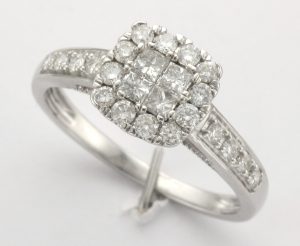 9CTW 16-DIA CUSH CL RING