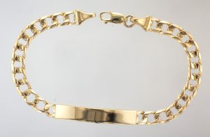 9CT 9" ID CURB BRACELET