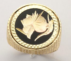 9CT ONYX CENTUR INTAG RNG