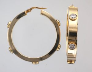 9CT PR C/Z R/O SQ HOOPS