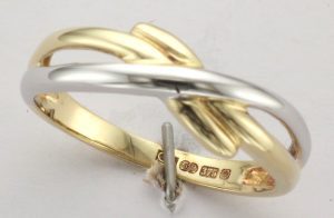 9CT M/C PLAIN OPN XO RING