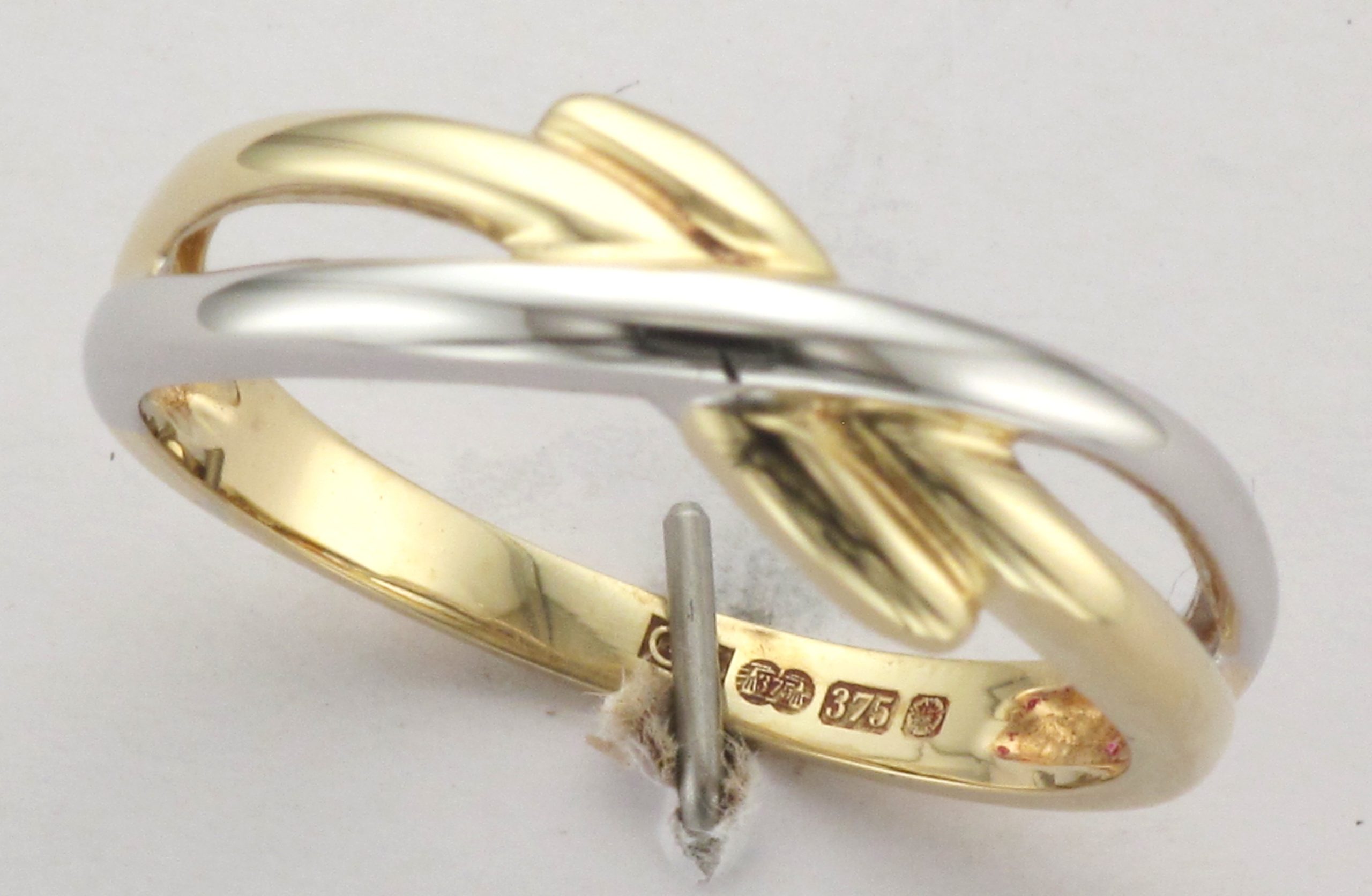 9CT M/C PLAIN OPN XO RING