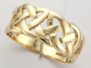 9CT OPEN CELTIC KNOT BAND