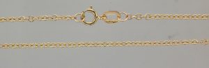 9CT 20" 1.6MM TRACE CHAIN