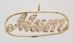 9CT DIA MUM OPN OVAL PEND