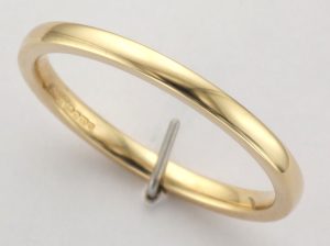 9CT 2.1MM PL COURT W/BAND