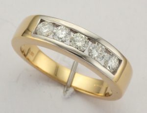 18CT 5ST DIA CHN SET BAND