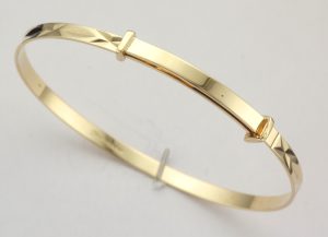 CHILDS 9CT D/C EXP BANGLE